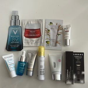 Vicky/Biotherm/Bioderma/Lorac/Elizabeth Arden samples